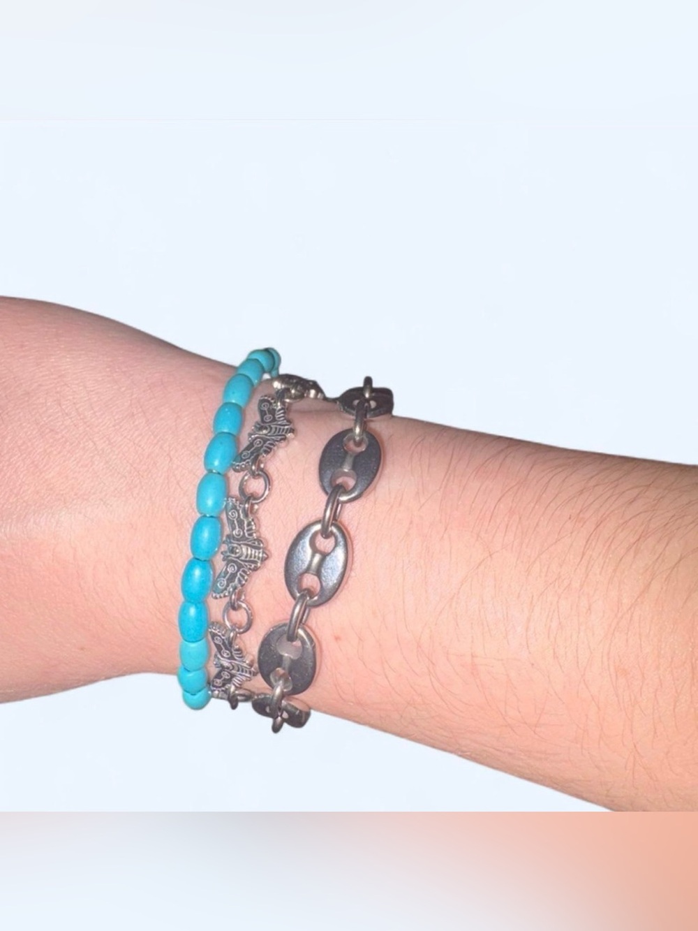 Pura Vida Turquoise Beaded Bracelet